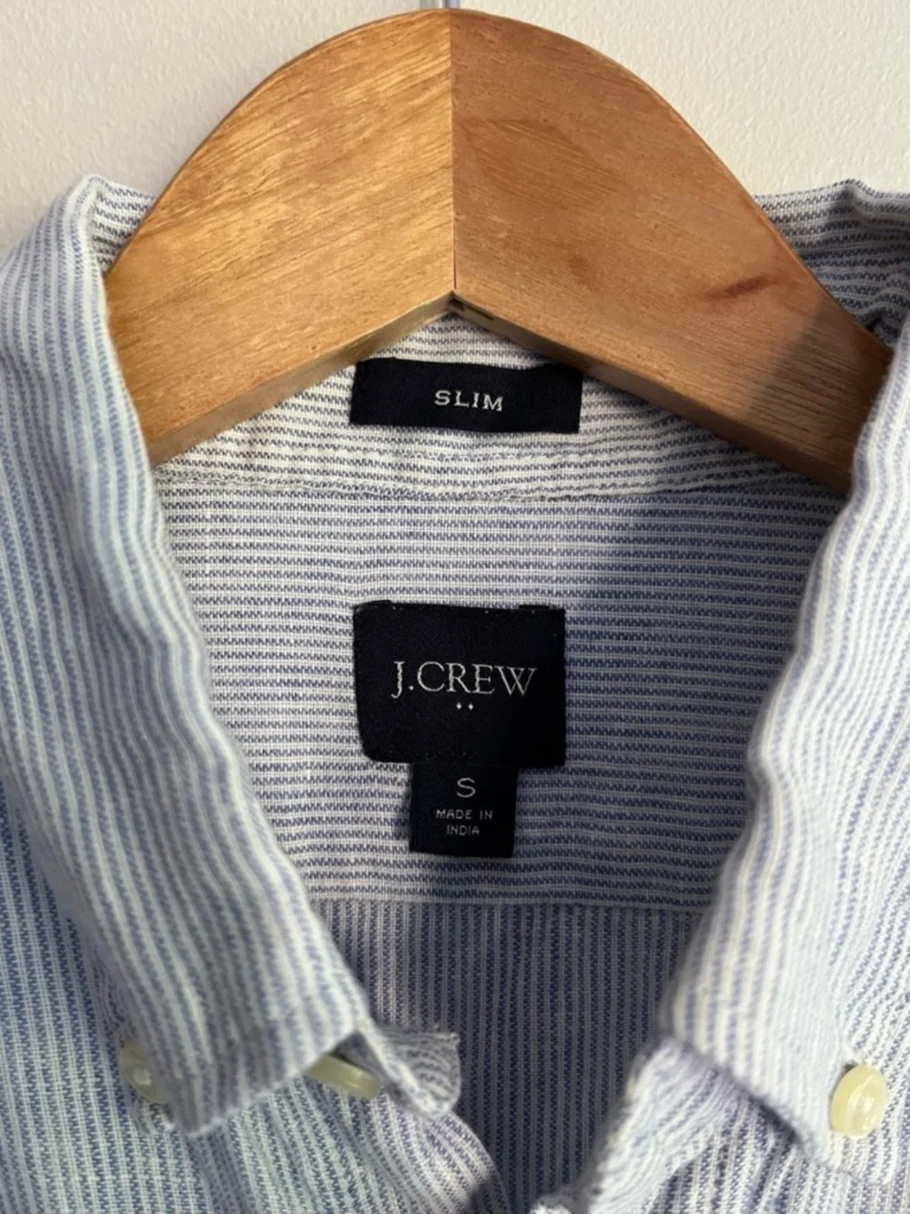 J Crew Casual Short Sleeve Linen Button Up Blue